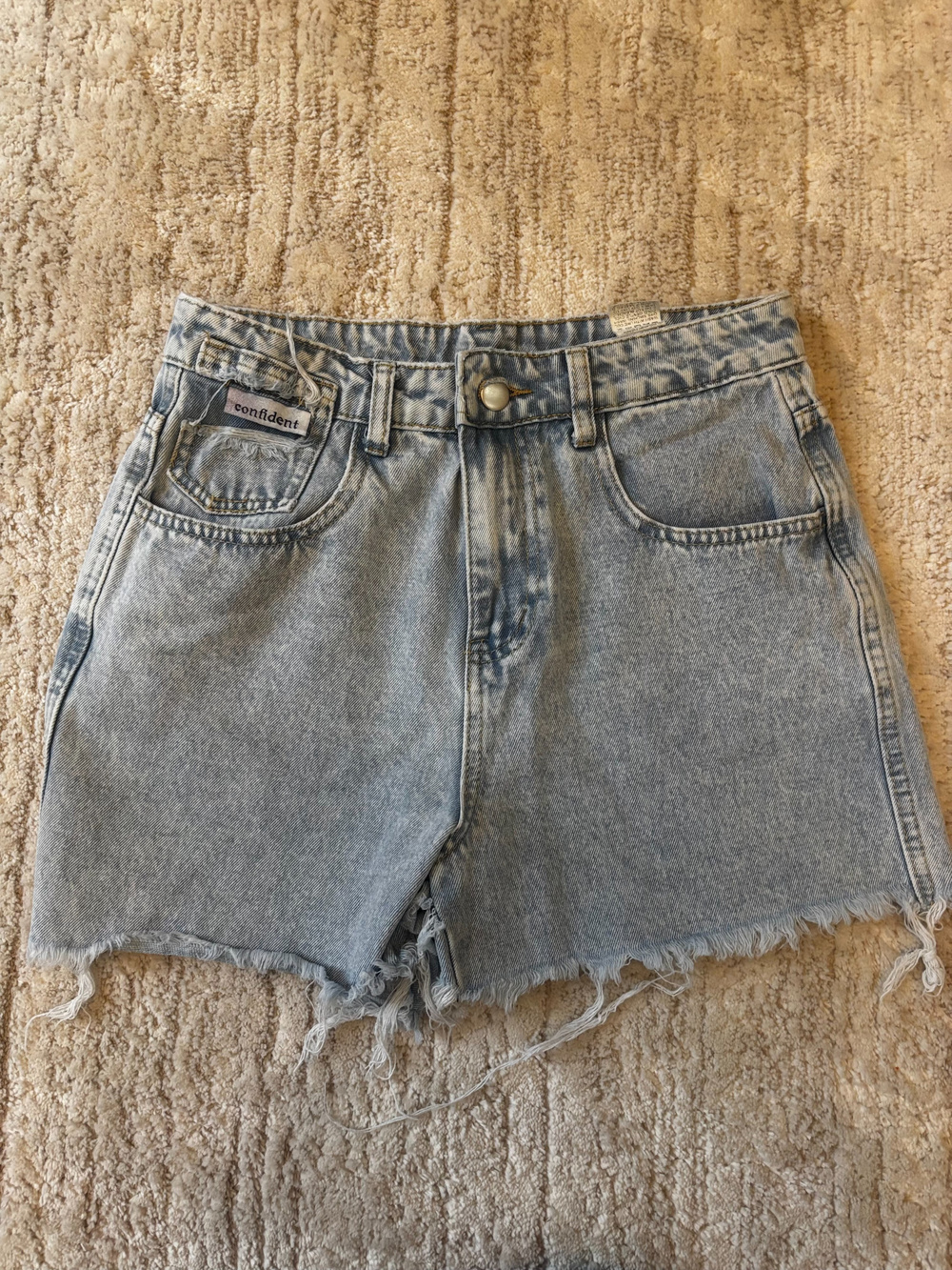 Dazy Denim Cutoff Shorts Distressed Frayed Hem Size M Y2K